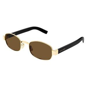 New SAINT LAURENT Gold Square SL 706 001 Sunglasses Women